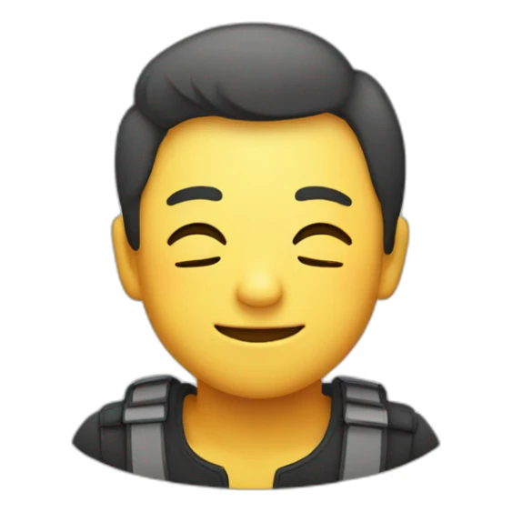 Smile with eyes closed sticker