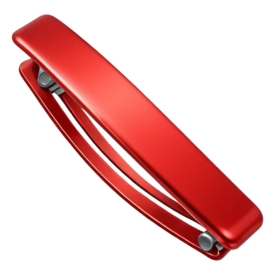 Red colour hairclip emoji sticker