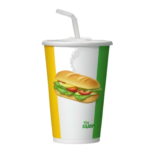 Subway juice - says “subway” on the cup sticker