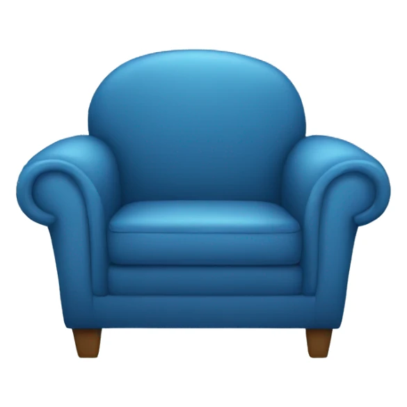 blue couch chair sticker
