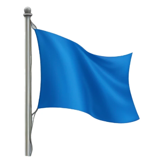 blue flag sticker