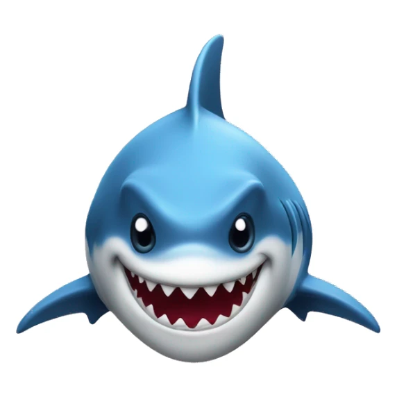Un requin avec des cœurs sur les yeux sticker