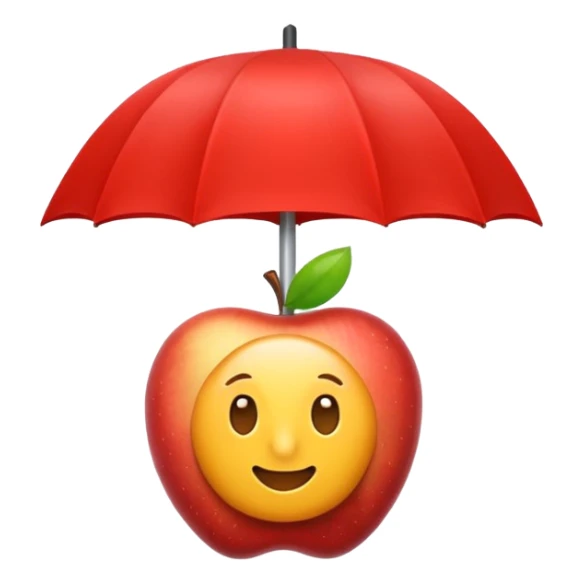 Erstelle mir einen Fallschirmspringer im Apple Emoji style sticker