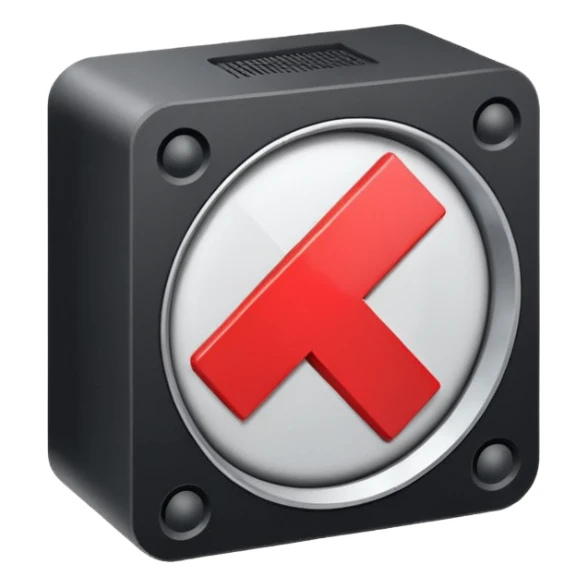 mac os icon audio speaker forbidden mute isometric cross sticker
