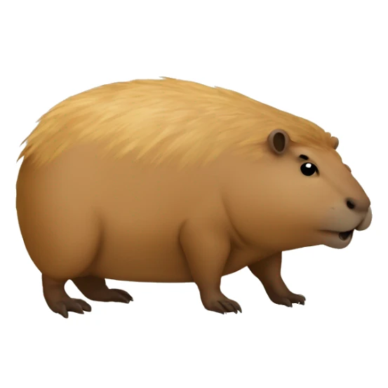 capybara on top of toad sticker