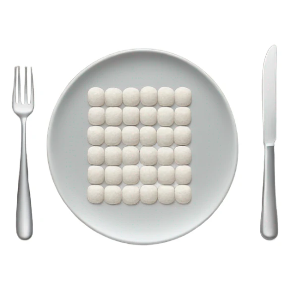 Sugar in straight line on plate  sticker