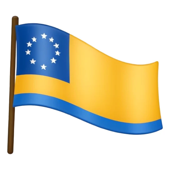 Bandera de color amarillo y azúl oscuro  sticker