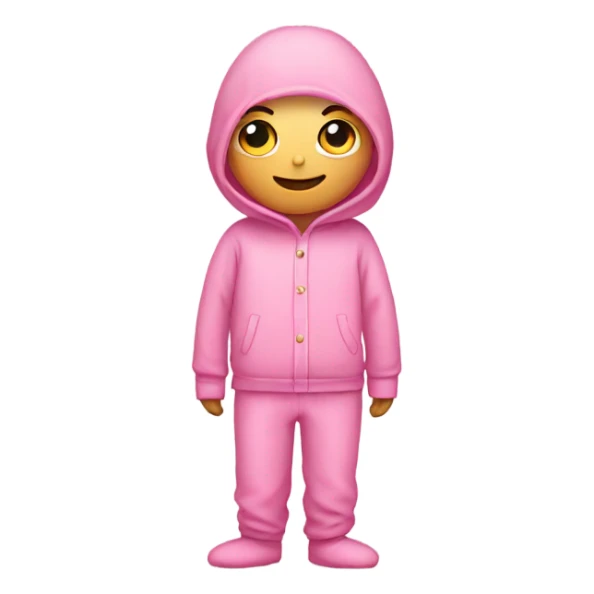 pink person in pink pajamas sticker