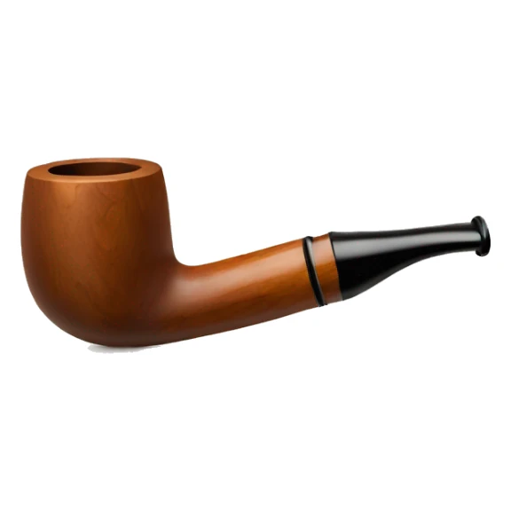 Retro Vintage Wooden Enchase Smoking Pipe sticker