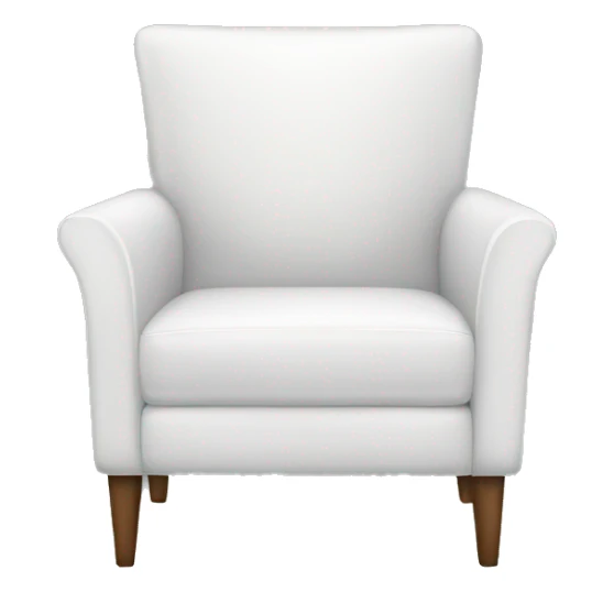 White modern chair sticker