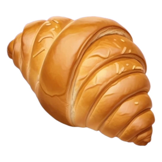 There's a croissant on a purple napkin. sticker