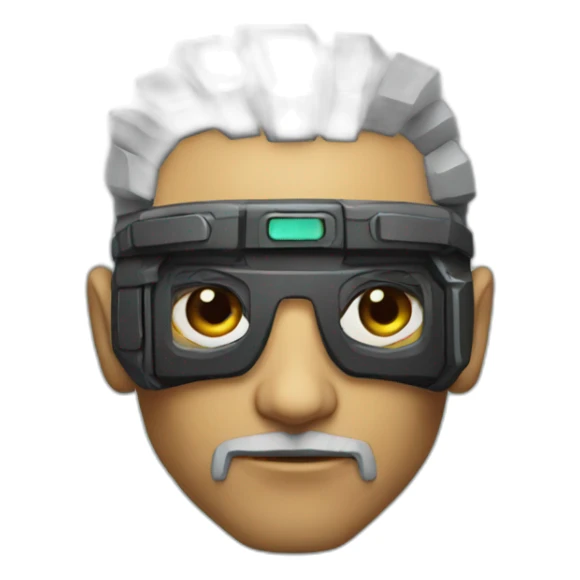 mnecraft in cyberpunk style sticker