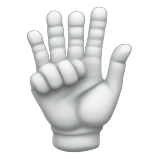 cool Father Frost hands Rock sign sticker