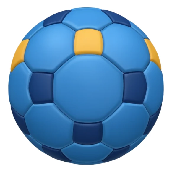 blue soccer ball sticker