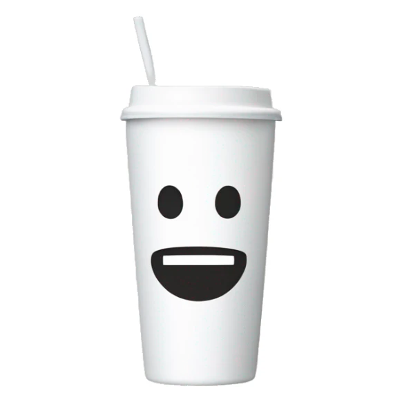 White tumbler for coffee with text Jacquemus on it sticker