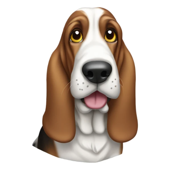 Perro basset hount  sticker