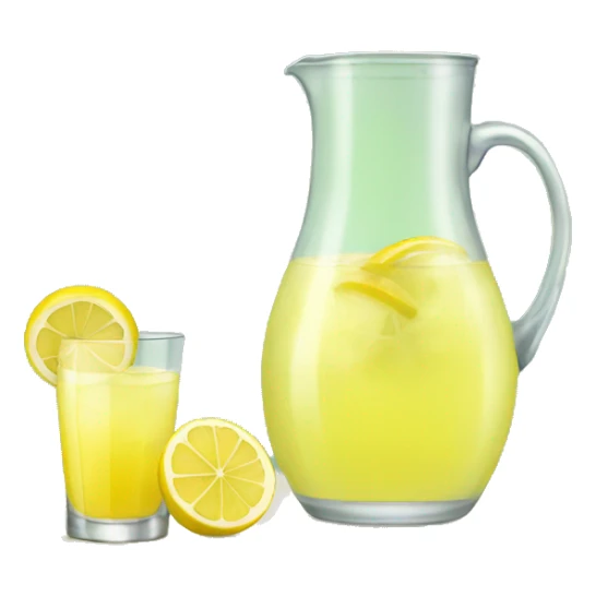 A jug and a glass of lemonade sticker