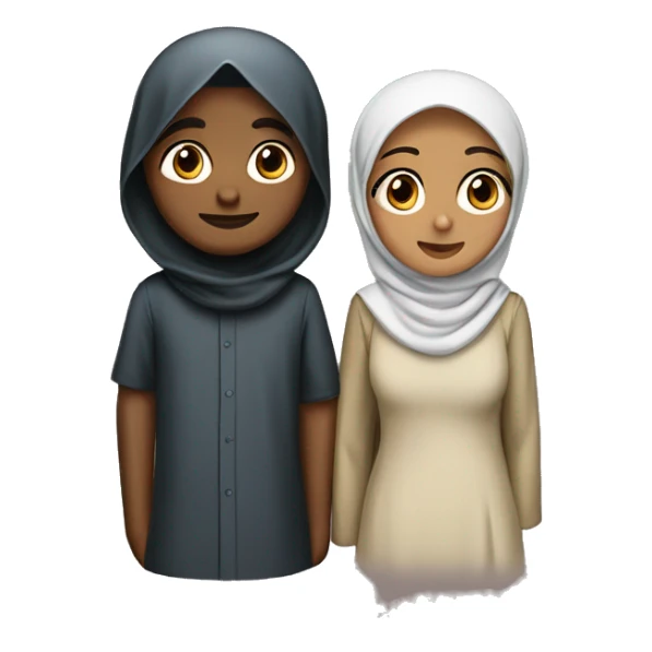 Hijabi girl and hindu pboy sticker