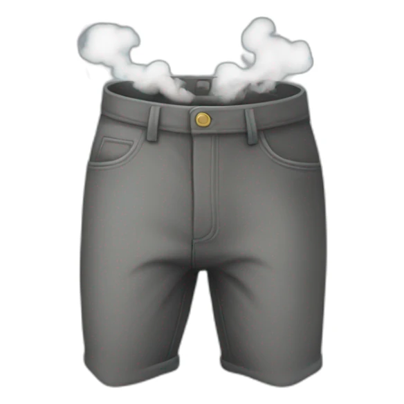 Smoke coming out of pants sticker