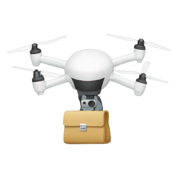 The drone with a bag of money sticker