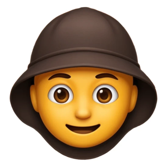 robber emoji peeking from behind a wall with a mischievous grin sticker