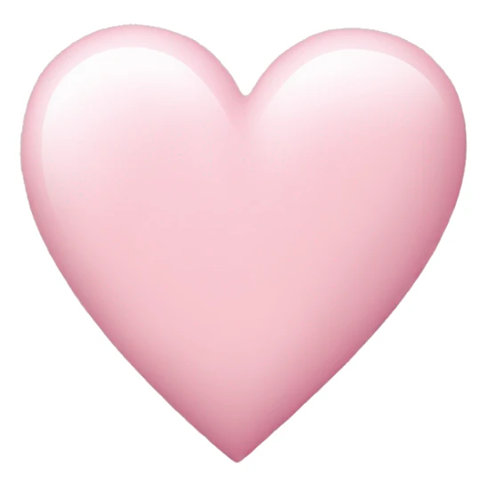 Light pink heart sticker