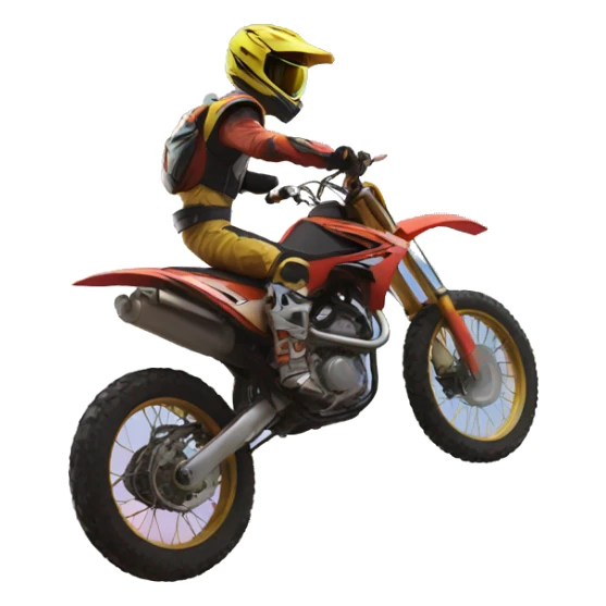 A dirtbike come to the sky sticker