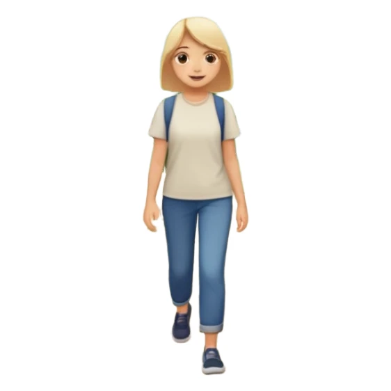 someone walking IN THE GARDEN on a path with flower and plants around him sticker