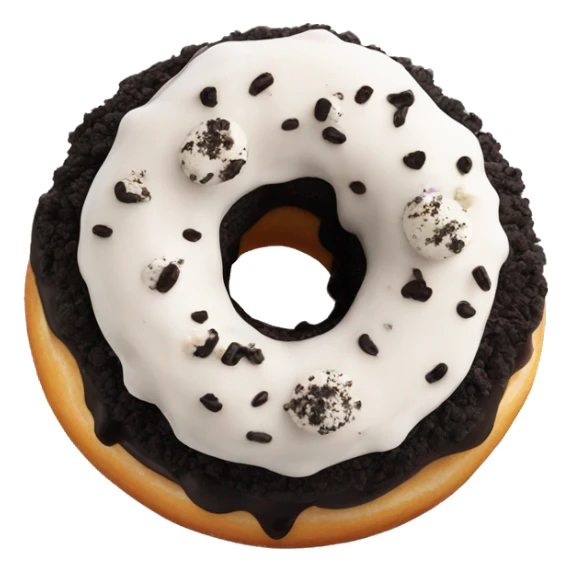 Oreo donut with oreo crumble on top sticker