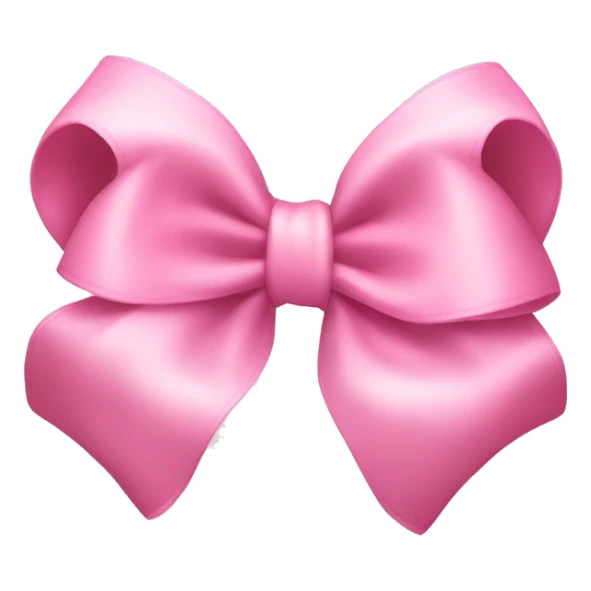 baby pink bow sticker