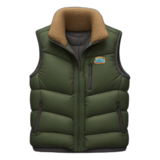 dark patagonia gilet sticker