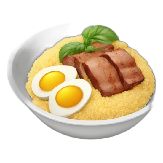 Meal of couscous with meat sticker