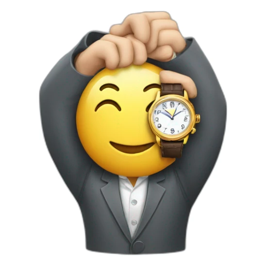 the millionaire holds a watch in his hands sticker