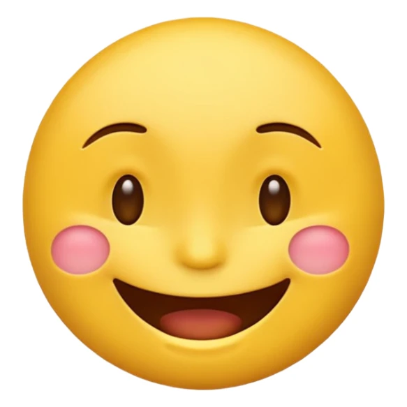 Classic yellow emoji Happy laughing and winking with no tears sticker