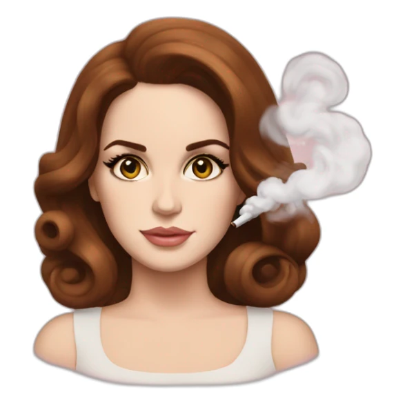 lana del rey is smoking sticker