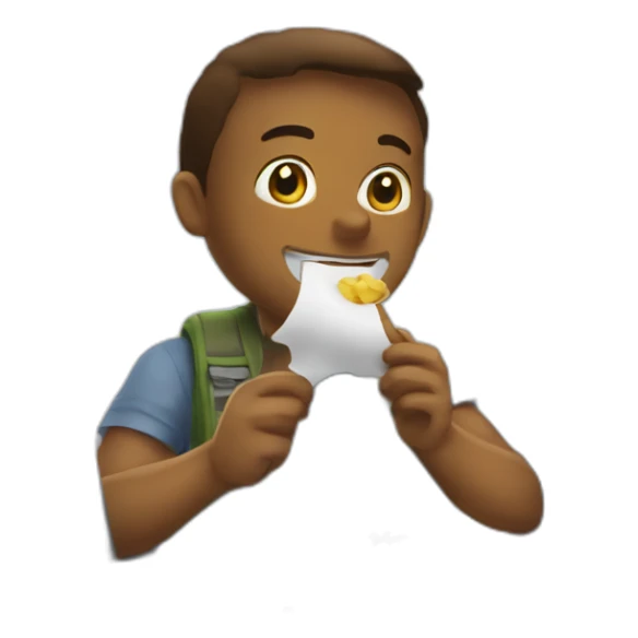 Chat qui mange un avion  sticker