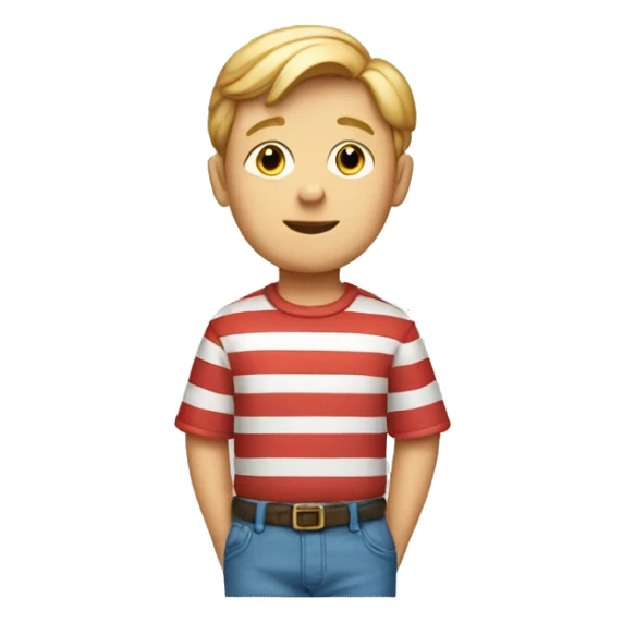 Linus van Pelt with Red Striped Shirt sticker