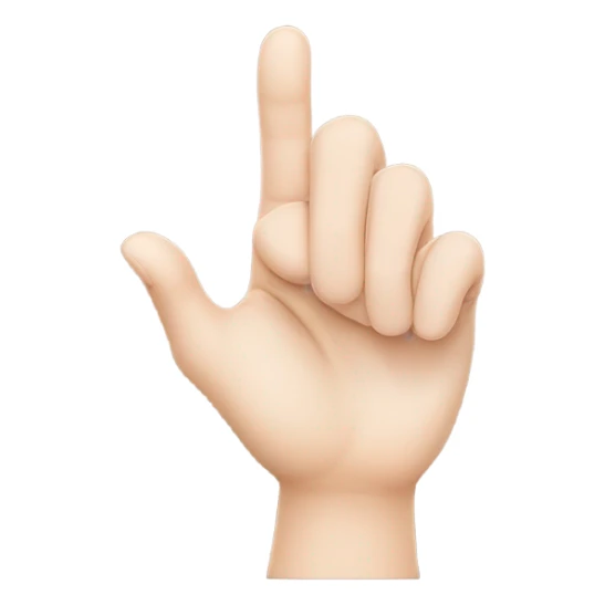 New hand signed of a heart with the index finger and thumb  sticker