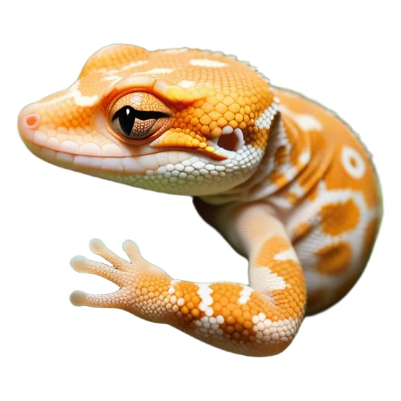 Meme-Worthy Cute Sleeping Gecko Portrait Emoji, Head resting peacefully with a contented smile, showcasing a diminutive, patterned body with smooth scales and eyes gently closed in serene slumber, Simplified yet adorably endearing features, highly detailed, glowing with a soft, drowsy tropical light, high shine, relaxed and utterly lovable, stylized with an air of playful laziness, soft glowing outline, capturing the essence of a sleeping gecko that feels destined to become the next viral icon of adorable rest! sticker