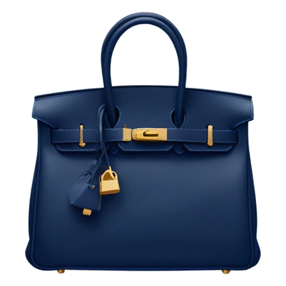 hermes birkin bag in navy blue sticker