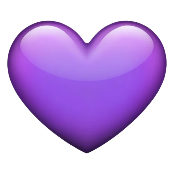 Black heart with purple fade sticker