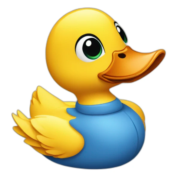 Un canard amoureux sticker