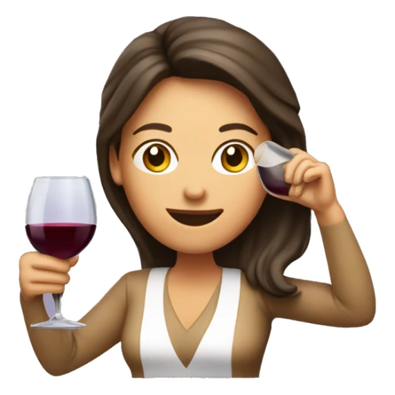 Mom Drinking wine out of decanter sticker