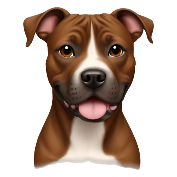 All brown Staffordshire bull terrier sticker