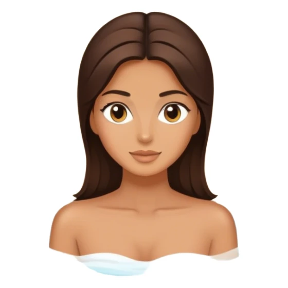brunette woman spa day  sticker