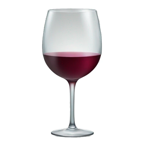 a glass of wine with a lib stick mark sticker