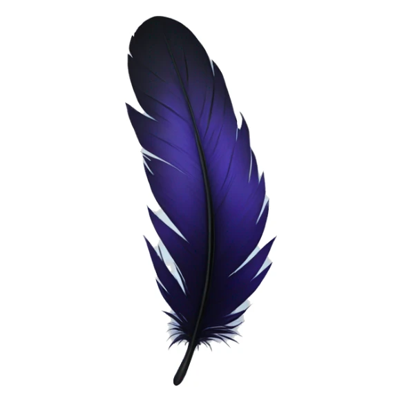 raven feather sticker