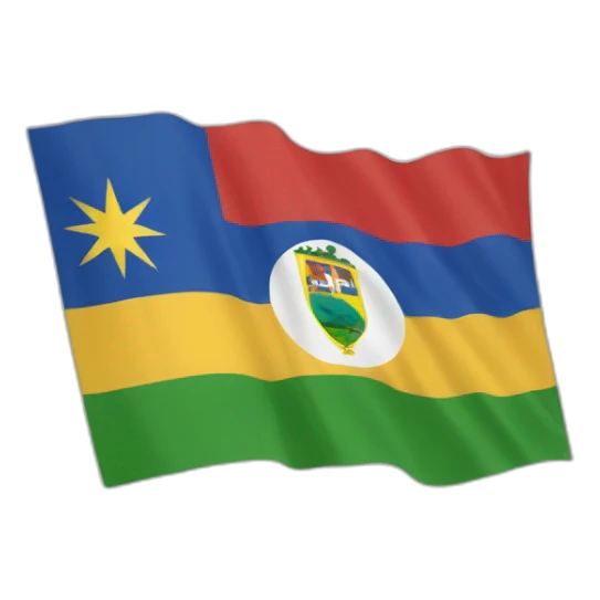 The flag of The Reunion Island  sticker