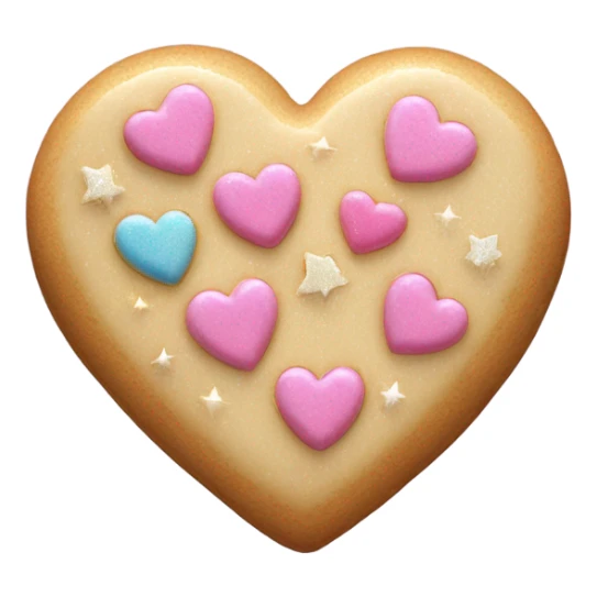 Fairy cookie heart sticker