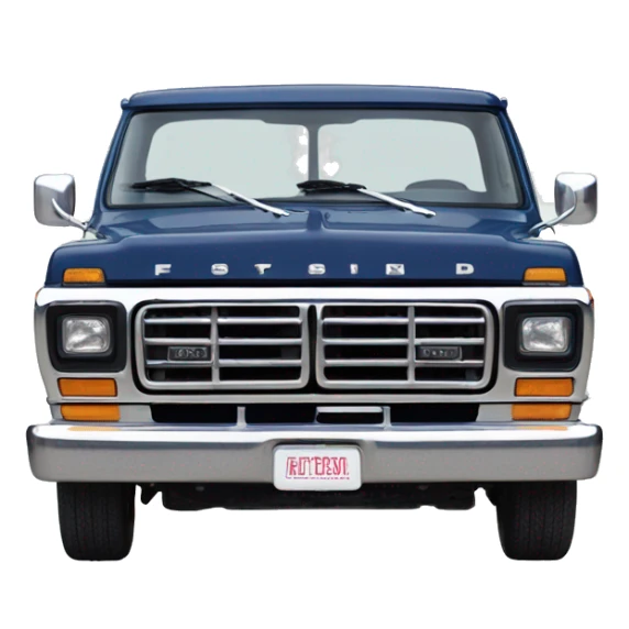 Navy blue 1979 ford truck front facing sticker